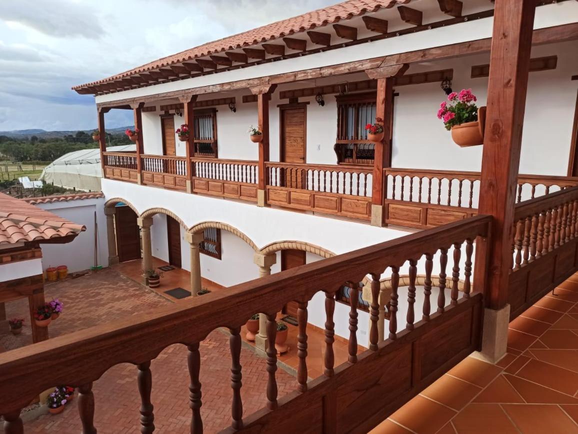 Hotel Santa Barbara Sachica Villa de Leyva Bagian luar foto